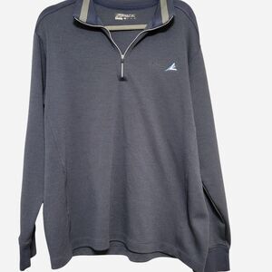 Nike Golf Dri Fit Men's XL Navy and Blue Quarter Zip Pull Over